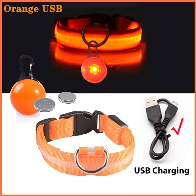 LuxeGlow USB Rechargeable LED Pet Collar