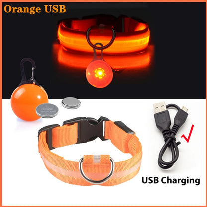 LuxeGlow USB Rechargeable LED Pet Collar