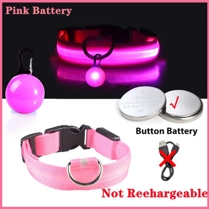 LuxeGlow USB Rechargeable LED Pet Collar