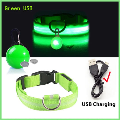 LuxeGlow USB Rechargeable LED Pet Collar