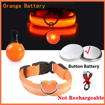 LuxeGlow USB Rechargeable LED Pet Collar