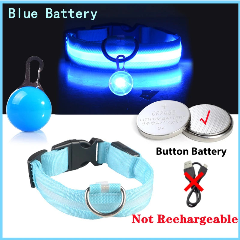 LuxeGlow USB Rechargeable LED Pet Collar