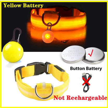 LuxeGlow USB Rechargeable LED Pet Collar