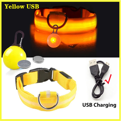 LuxeGlow USB Rechargeable LED Pet Collar