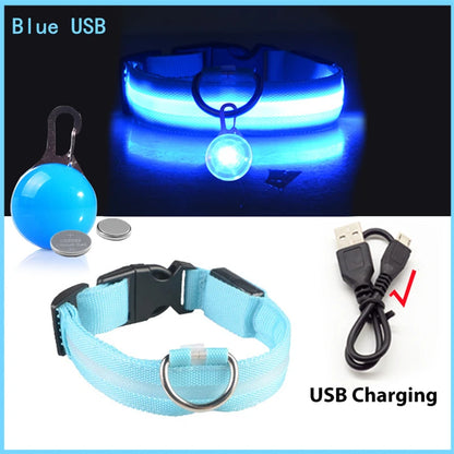 LuxeGlow USB Rechargeable LED Pet Collar