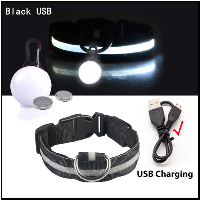 LuxeGlow USB Rechargeable LED Pet Collar